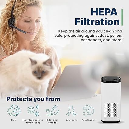 Usb powered air shop purifier