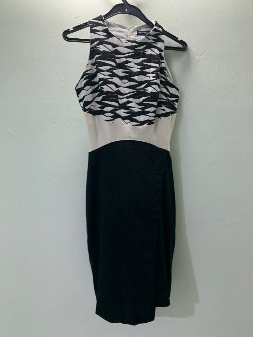 Miss Selfridge Zebra High Neck Midi Women s Fashion Dresses