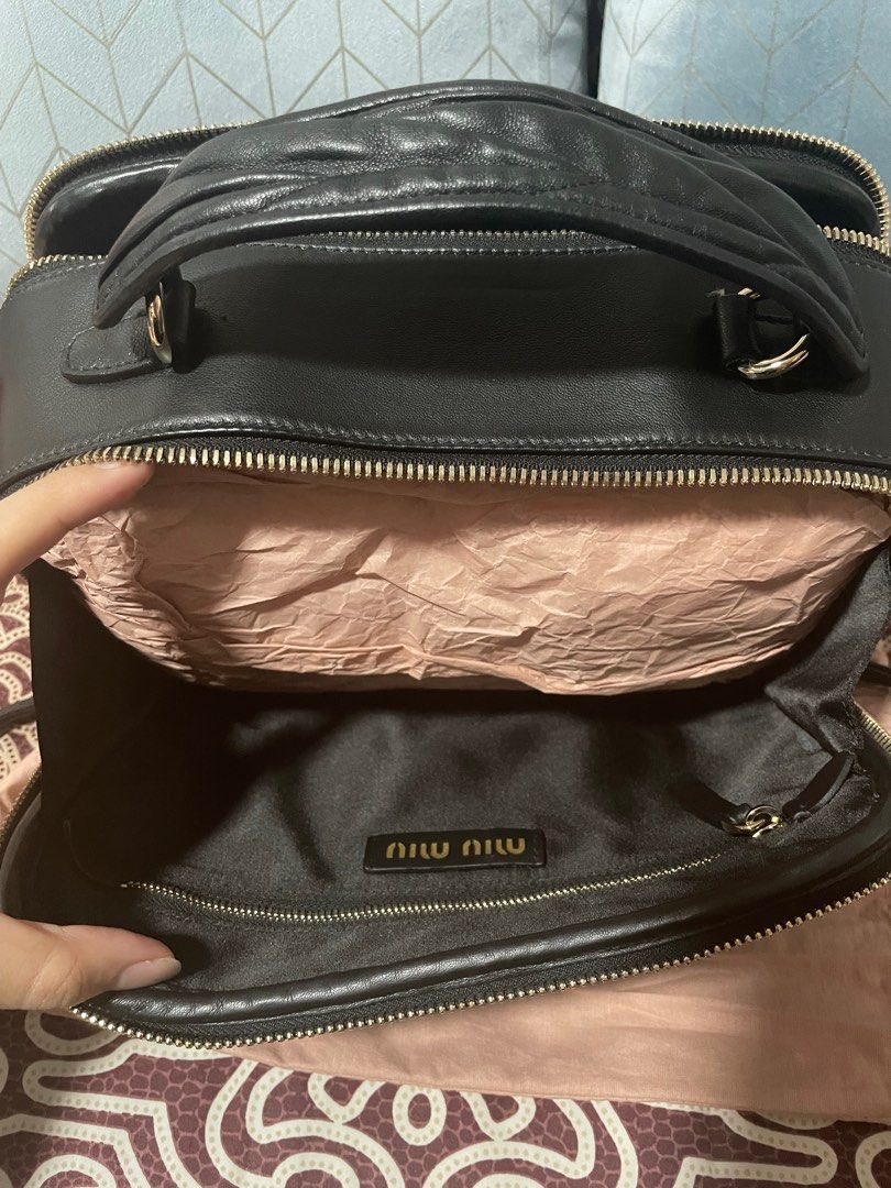 Miu Miu Bowling/ Vanity Bag (5VT003), Luxury, Bags & Wallets on Carousell