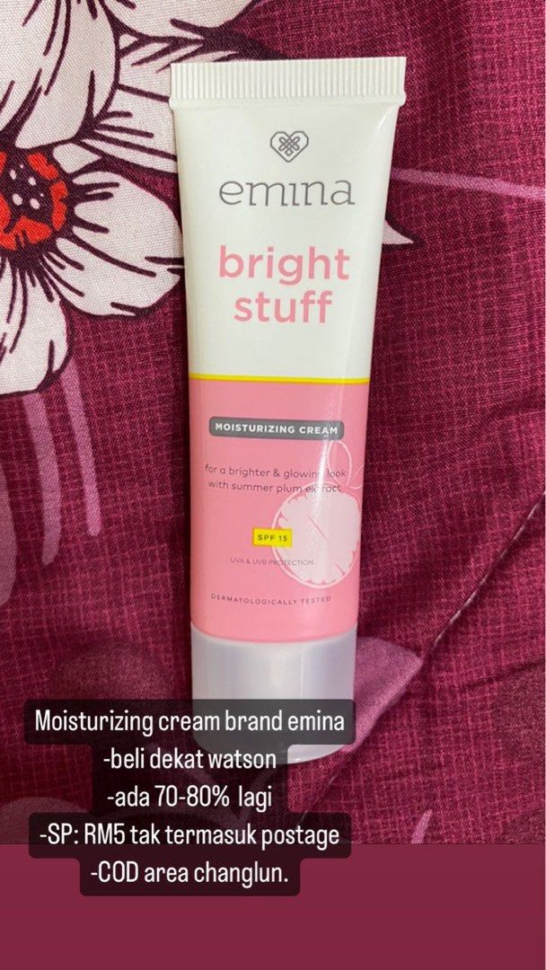 Moisturizing cream emina, Beauty & Personal Care, Face, Face Care on