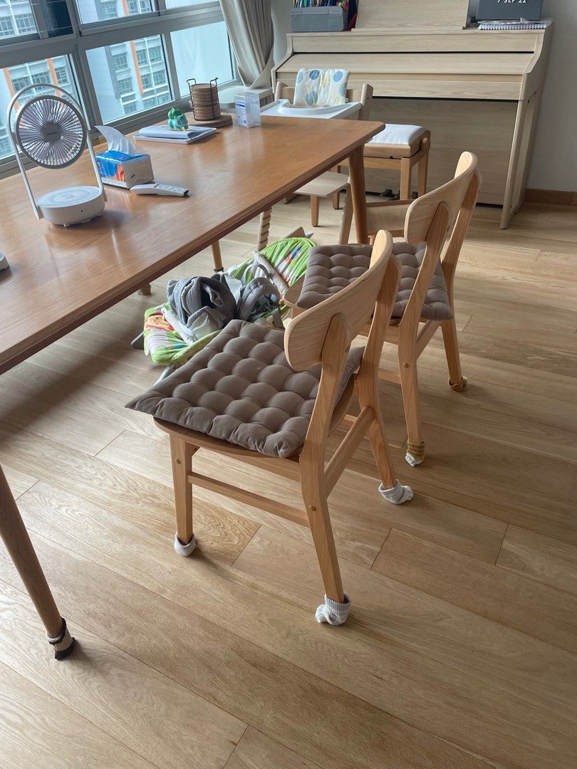 Namu furniture wooden chairs x2, Furniture & Home Living, Furniture