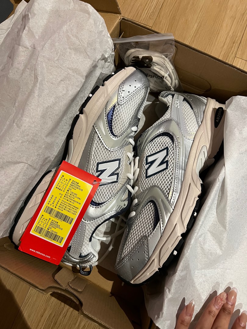 New Balance NB 530 Silver (7M / 8.5W), Men's Fashion, Footwear ...