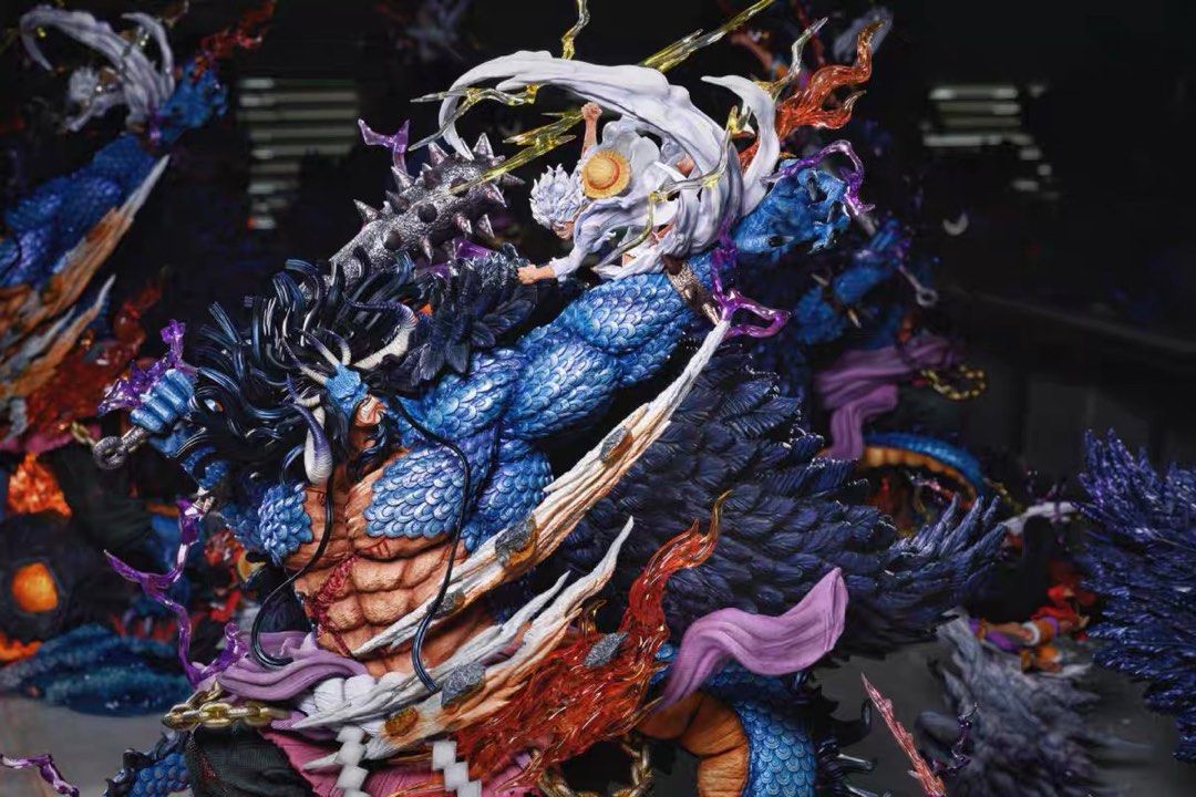 OPM Studio One Piece Nika Luffy VS Dragon form Kaidou Statue
