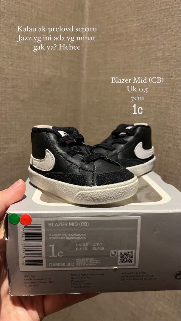 Nike deals size 1c