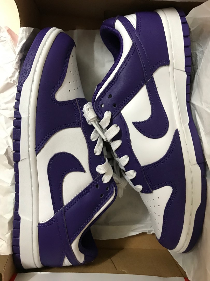 Nike Dunk Low Court Purple, 男裝, 鞋, 波鞋- Carousell