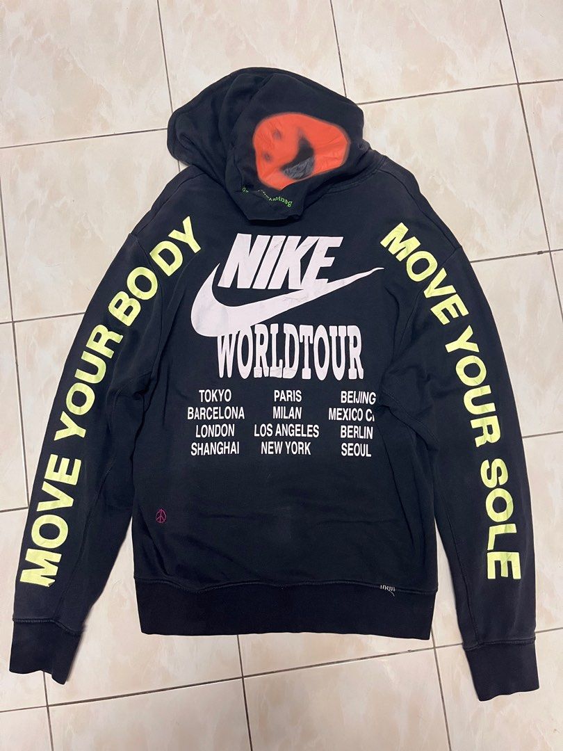 Nike hoodie world tour Men s Fashion Activewear on Carousell