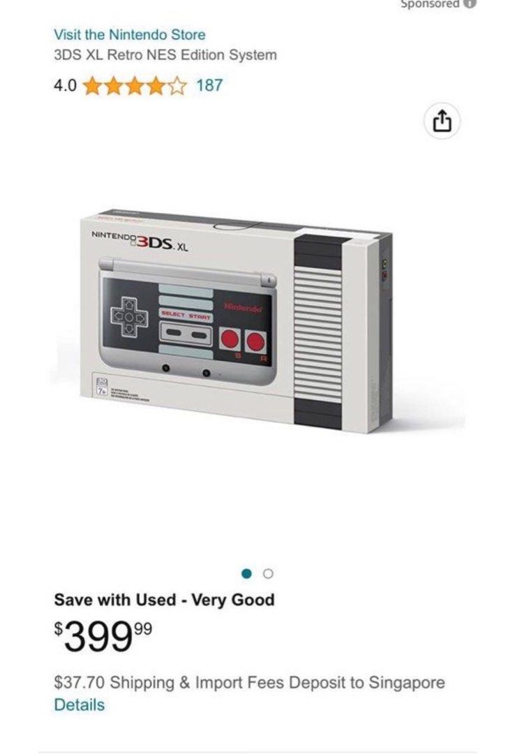 3ds xl retro nes edition system deals