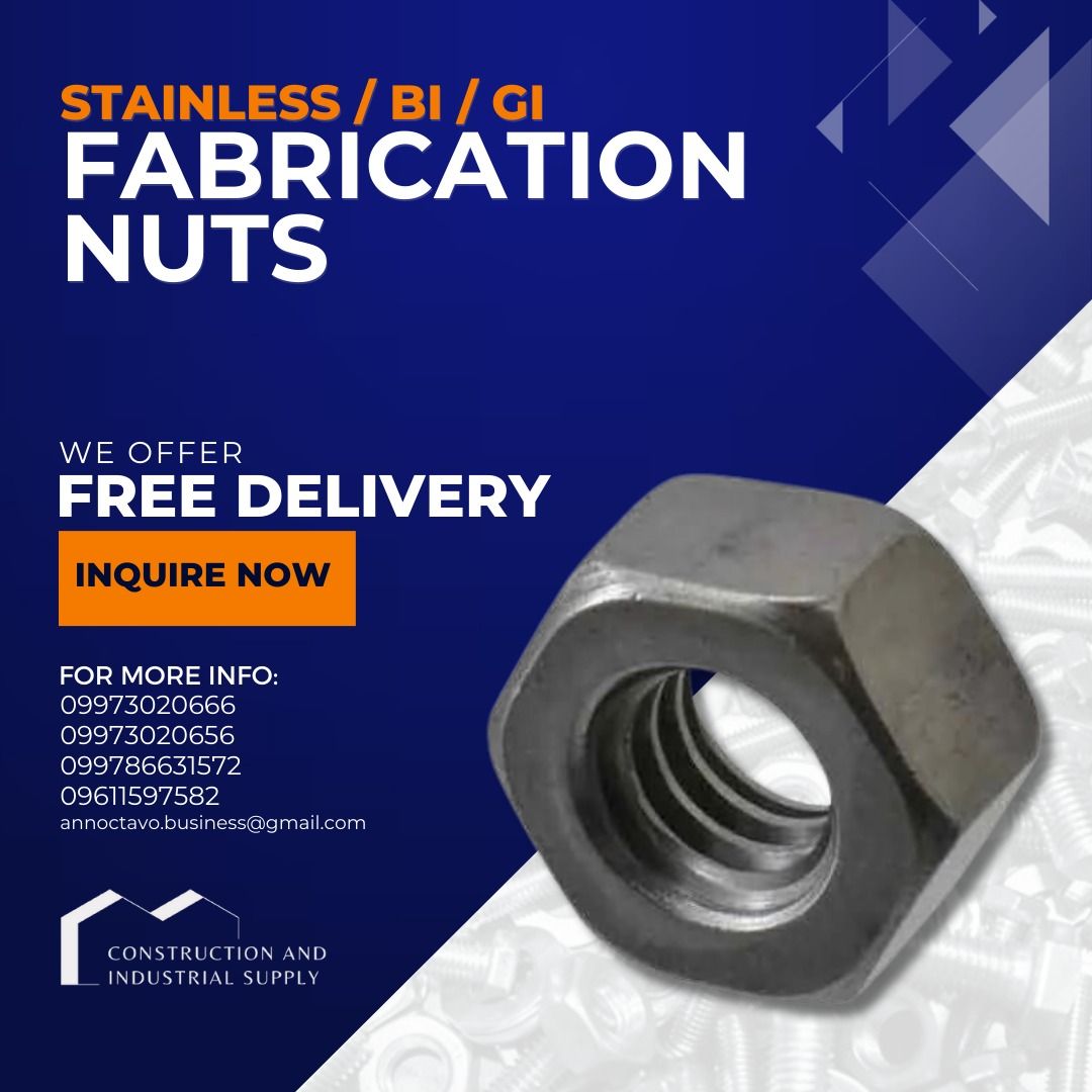 Nuts Fabrication Washer Nut Manufacturing Metal Nuts Metal Nut