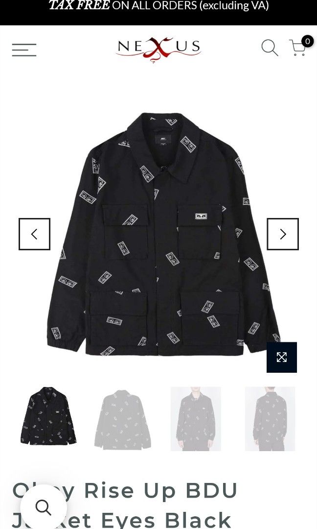 Obey rise online up jacket