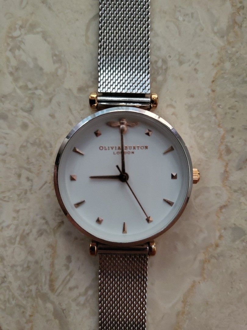 Olivia Burton Queen Bee Silver Watch