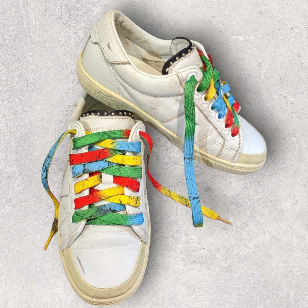 Saint laurent clearance rainbow sneakers