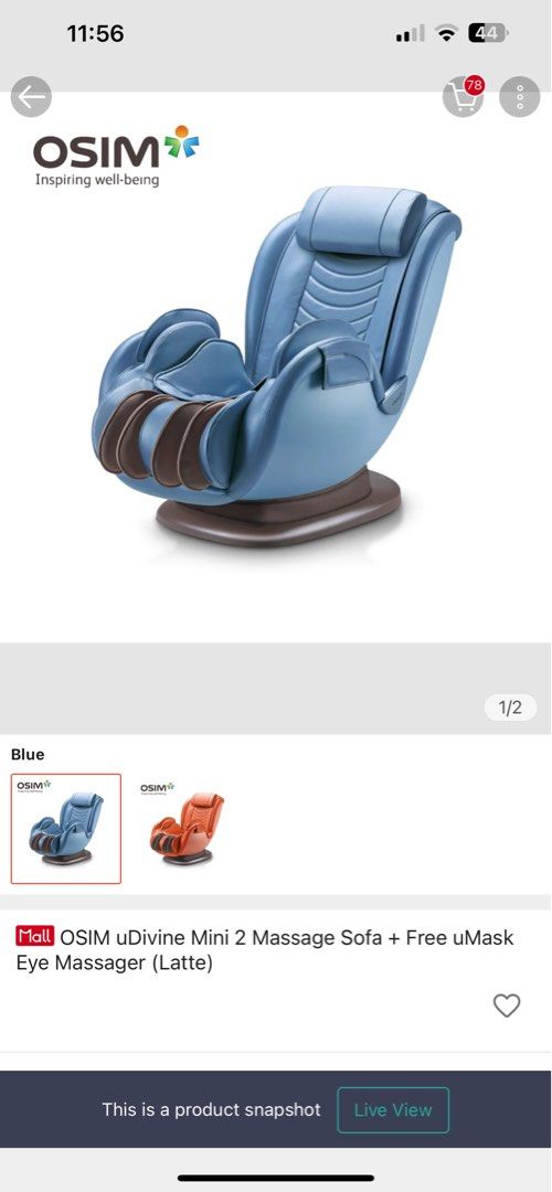 Osim Udivine massage sofa, Health Nutrition, Massage Devices