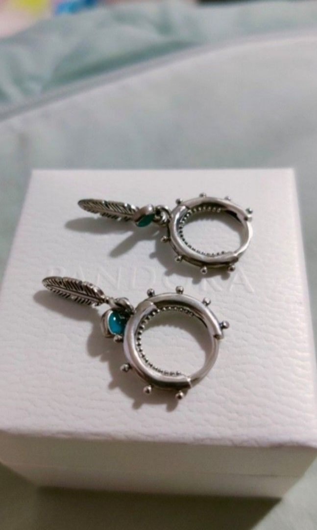 Turquoise earrings pandora deals