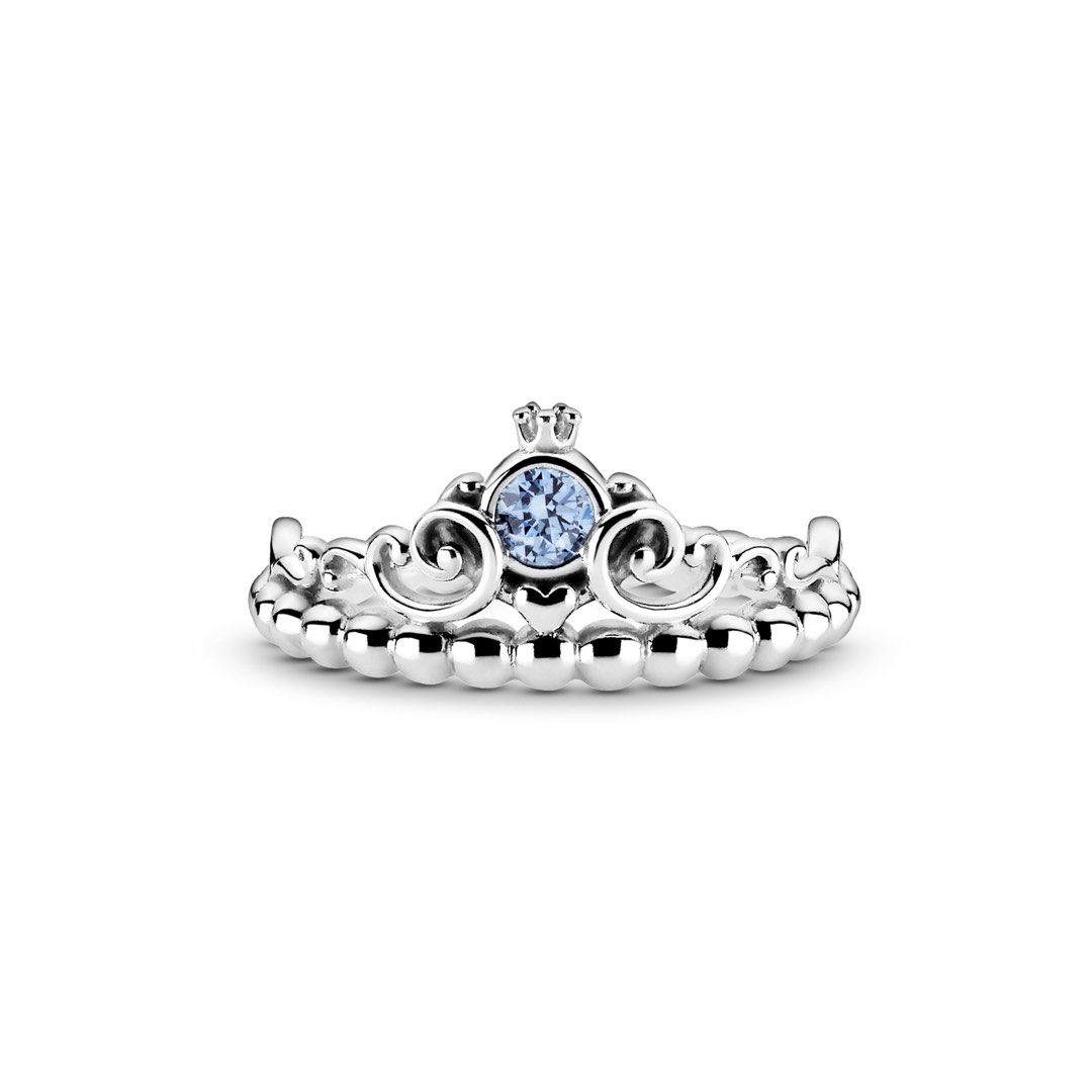 Pandora x Disney Cinderella Blue Tiara Ring Women s Fashion