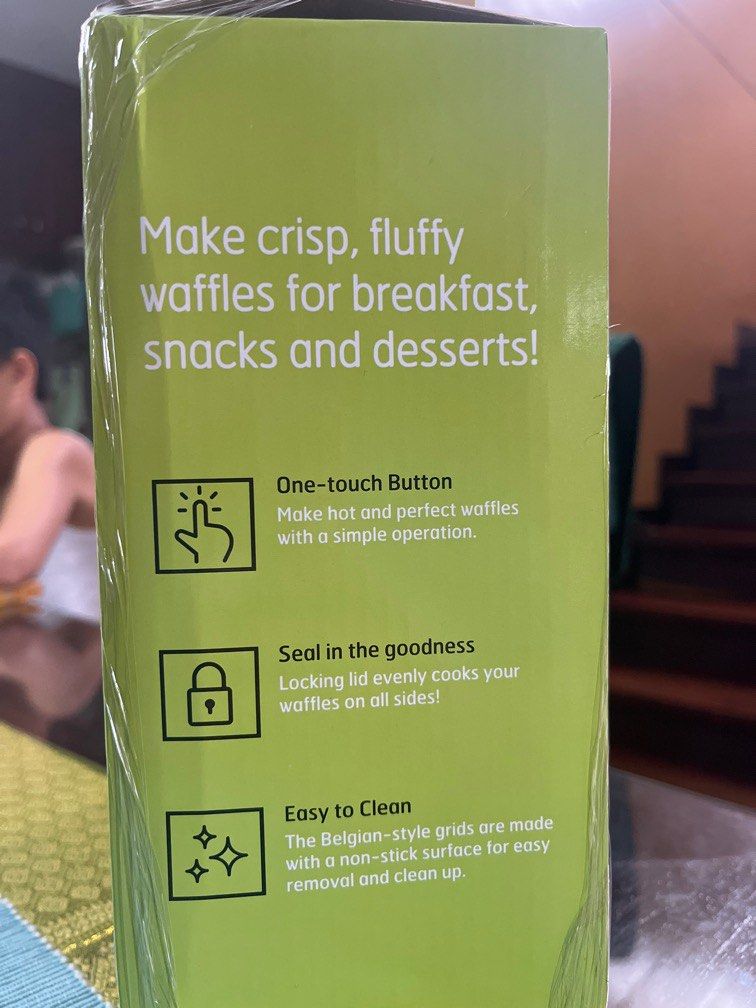 Parini Belgian Waffle Maker (Category: Ovens & Toasters) located in Quezon City. Submitted by rebekkapacs29 (Listing ID 1260318987, Image 3). Description: Brand new From the US Authentic 110V Make crisp, fluffy waffles for breakfast, snacks and desserts! One touch button - make hot and perfect waffles with a simple operation Seal in the goodness - locking lid evenly cooks your waffles on all sides Easy to clean - The belgian style grids are made 