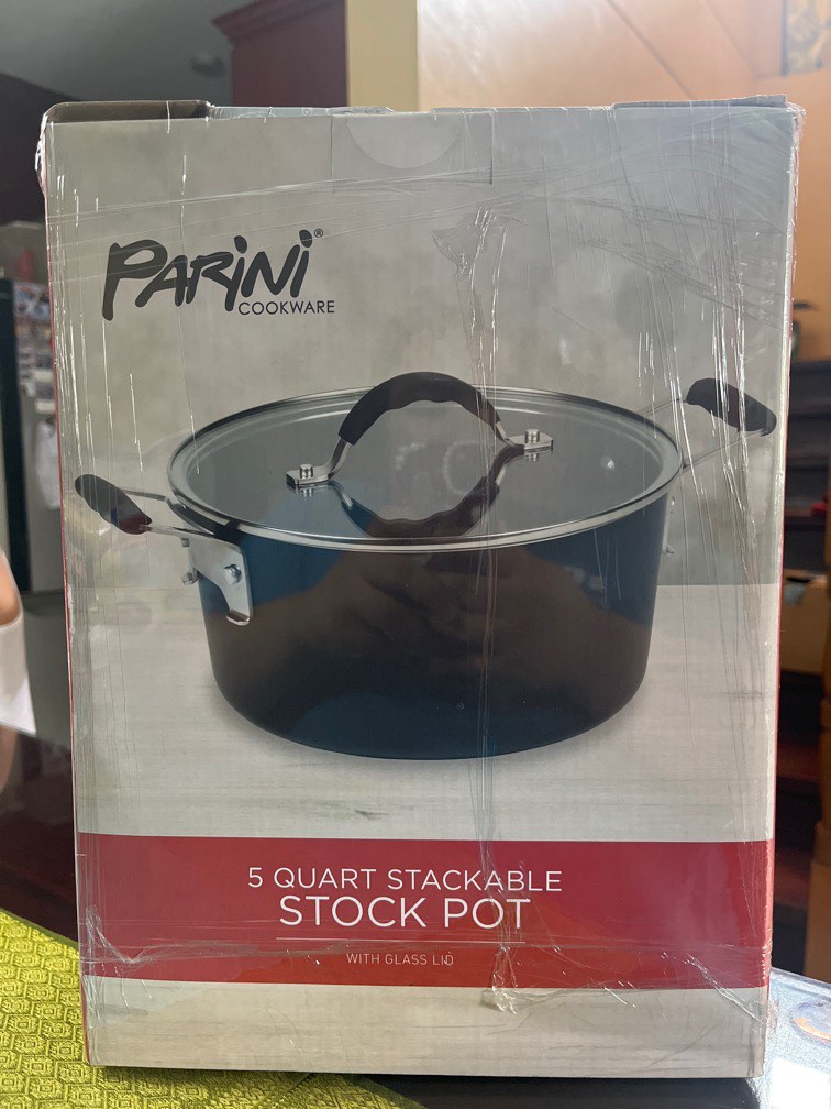 Parini Cookware 5 Quart Stackable Stock Pot Glass Lid - household items -  by owner - housewares sale - craigslist