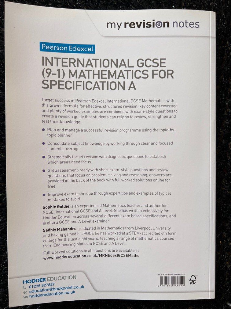 Pearson Edexcel International Gcse 9 1 Mathematics For Specification A Hobbies Toys Books Pearson Edexcel International Gcse 9 1 Mathematics For Specification A Hobbies Toys Books