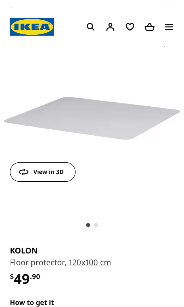 Plastic Floor Protector, Furniture & Home Living, Home Decor, Other