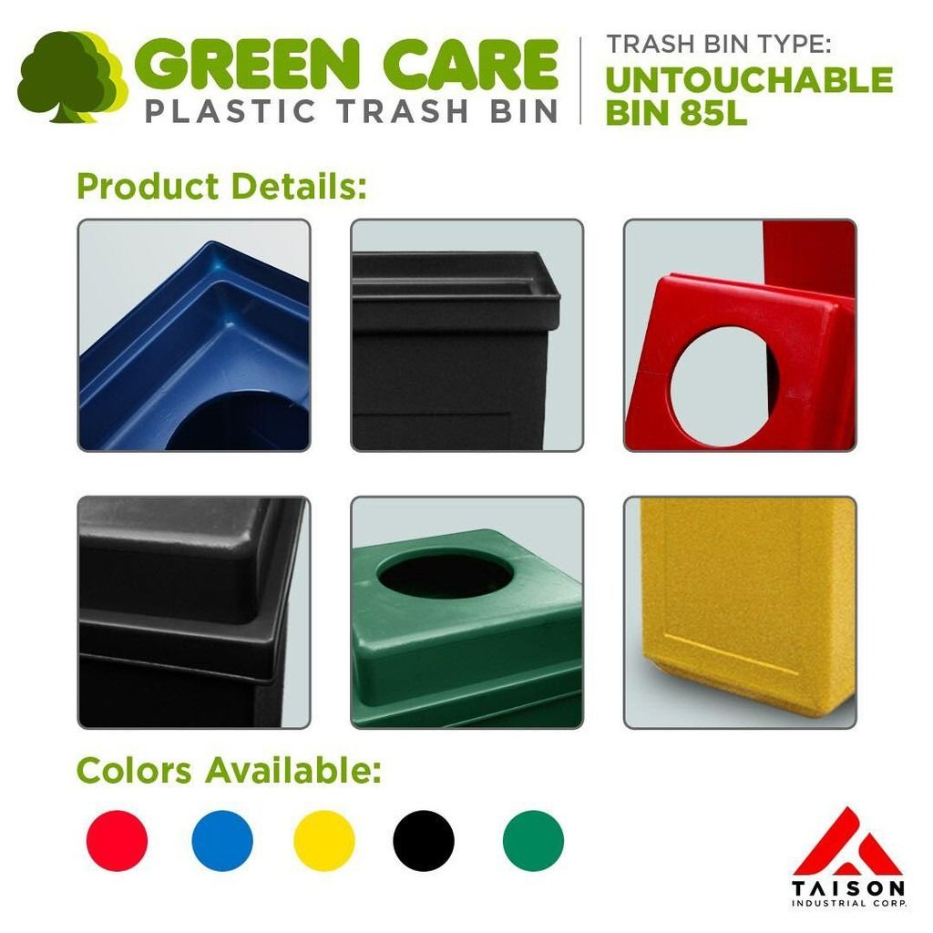 Plastic Trash Bin Untouchable Bin 85L Color Blue (Category: Waste Bins & Bags) located in Valenzuela. Submitted by lucyulo (Listing ID 1260393993, Image 3). Description: Plastic Trash Bin Untouchable Bin 85L Color Blue ₱1,459 Untouchable Bin 85L 5 Colors Available Size: 39 x3 9 x 81cm Good For Waste Segregation Good For Indoor and Outdoor DENR approved design For trash segregation Durable design UV resistant Impact resistant Flame resistant For i