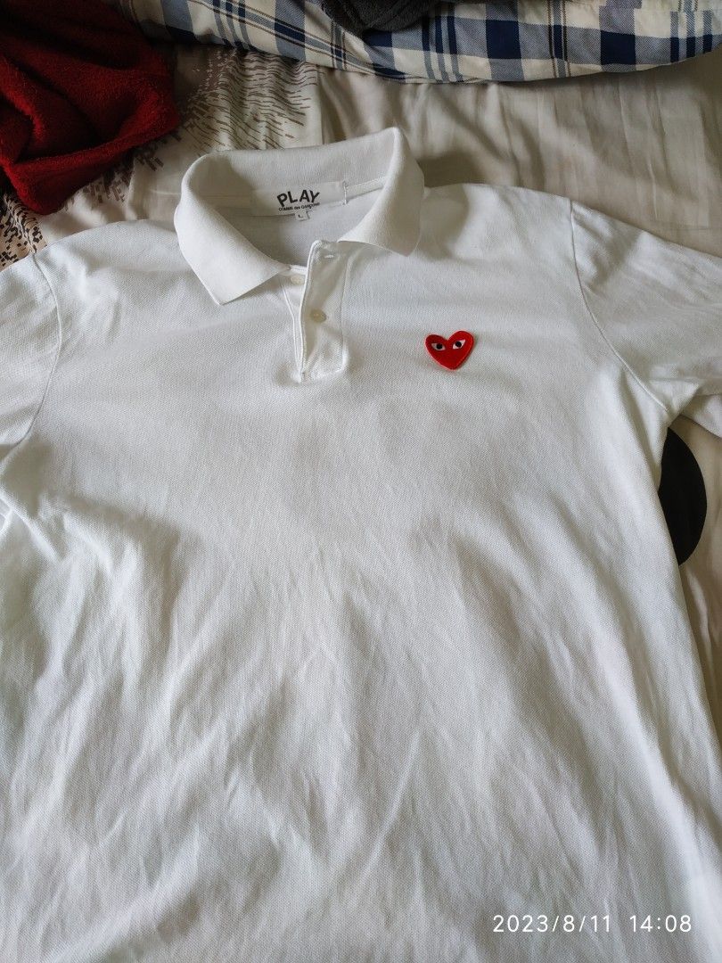 Cdg on sale white polo