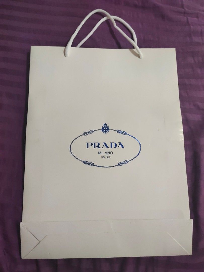 Prada Paper Bag, Luxury, Accessories on Carousell