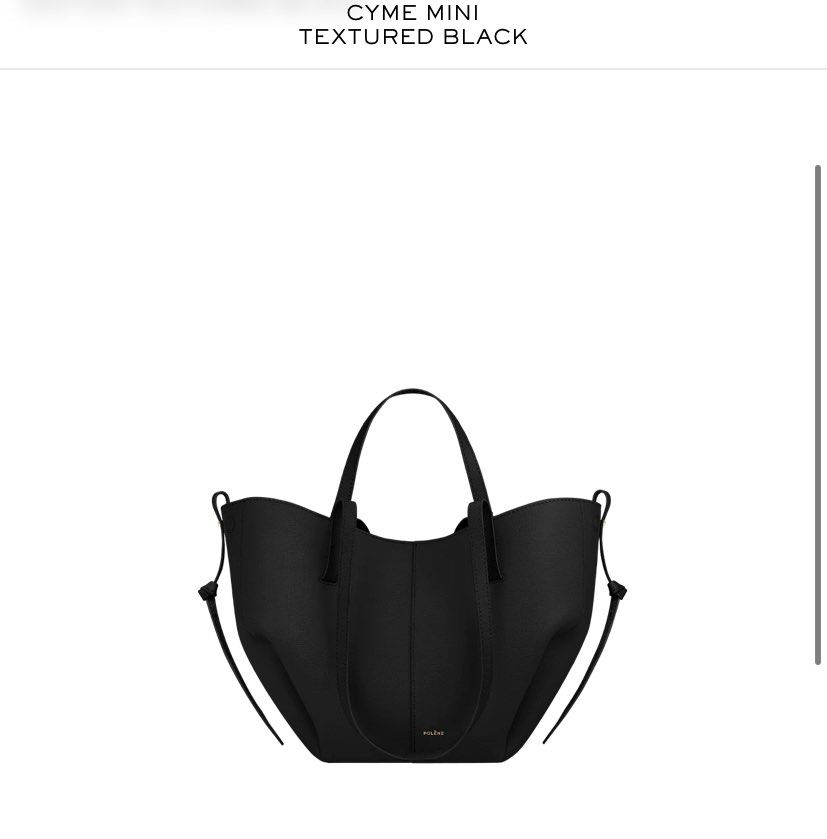 Preorder: Polene Cyme (Mini) (Category: Luxury Bags & Wallets) located in Quezon City. Submitted by Locker101 (Listing ID 1260472008, Image 3). Description: For preorder from Europe ETA early January 10% Deposit to order Available in camel, black, taupe, cognac We also accept order for the regular sized Cyme at P30,000.