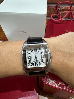 Cartier santos cheap triple 100