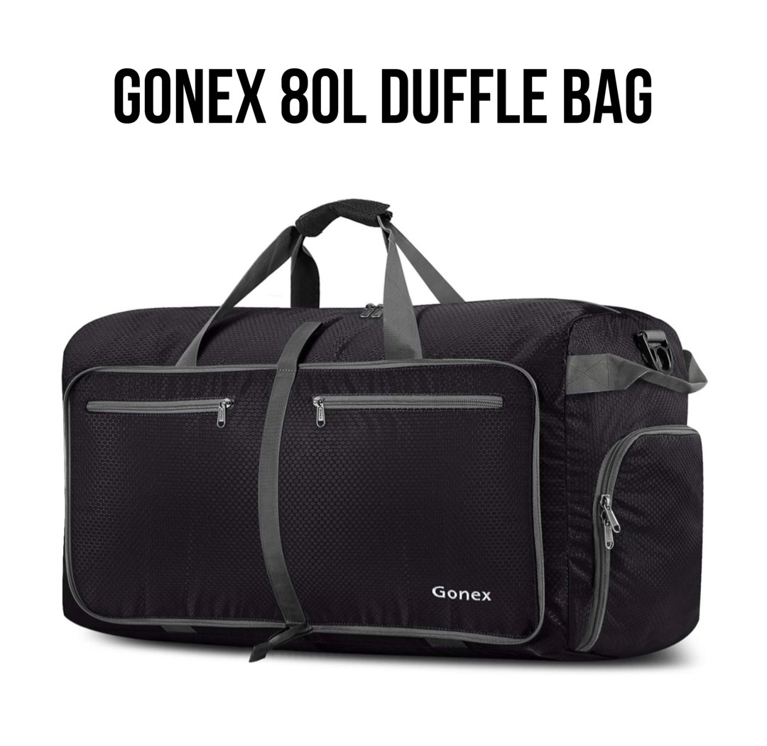 Gonex 80l packable travel 2025 duffle bag