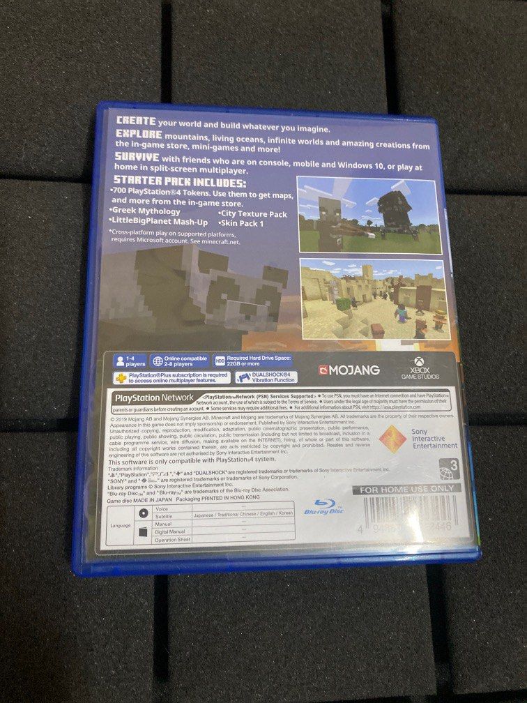 PS4 Minecraft Used Video Gaming Video Games PlayStation on