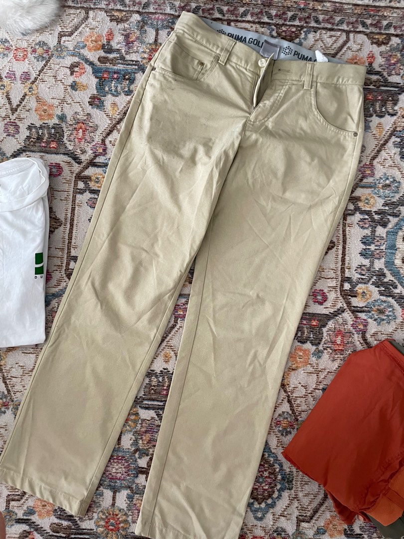 Puma golf trauser., Men's Fashion, Bottoms, Trousers on Carousell