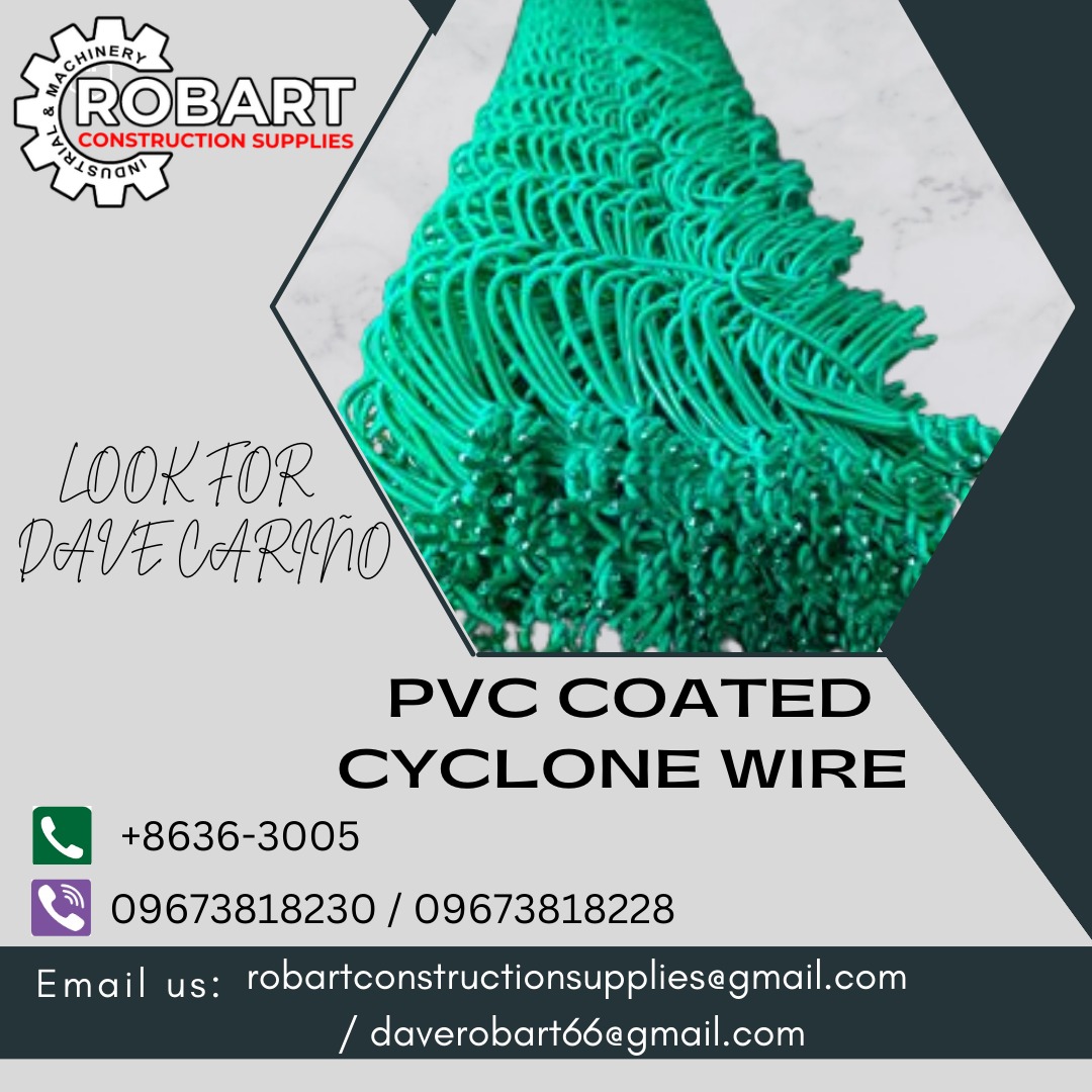 PVC COATED CYCLONE WIRE, Commercial & Industrial, Construction Tools ...