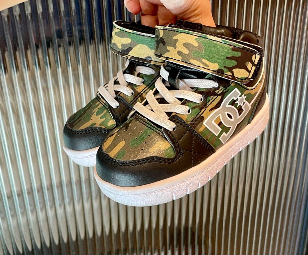 Quiksilver Roxy DC shoes kids camouflage 14CM sneakers Brand New