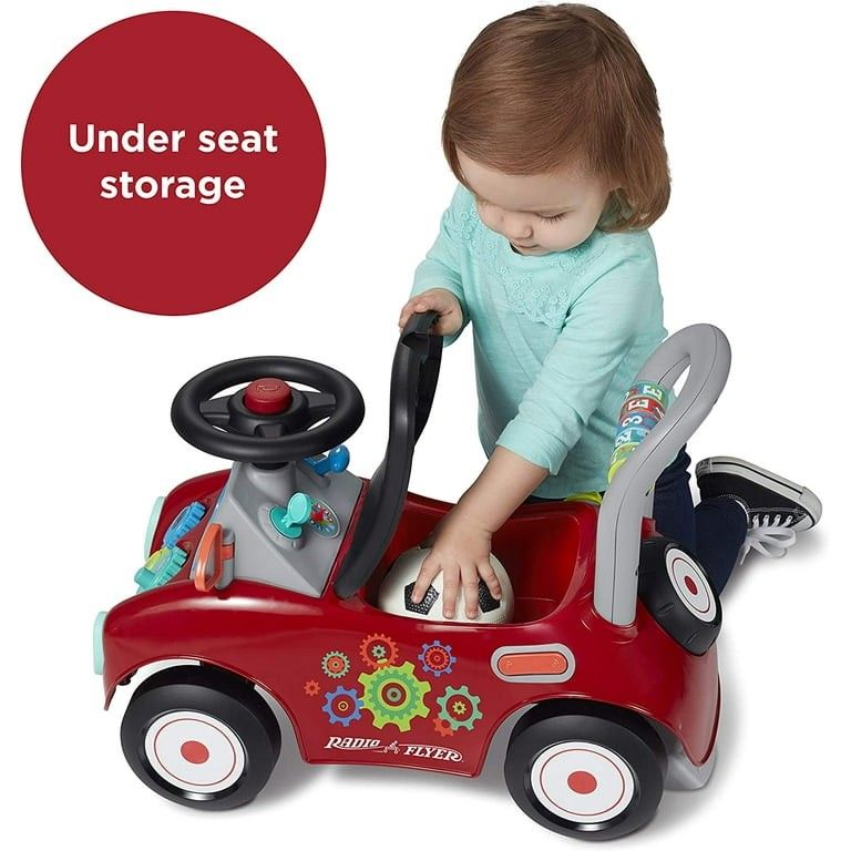 Toddler Bike Radio Flyer 500 Ride-On Toy Car With Ramp Red