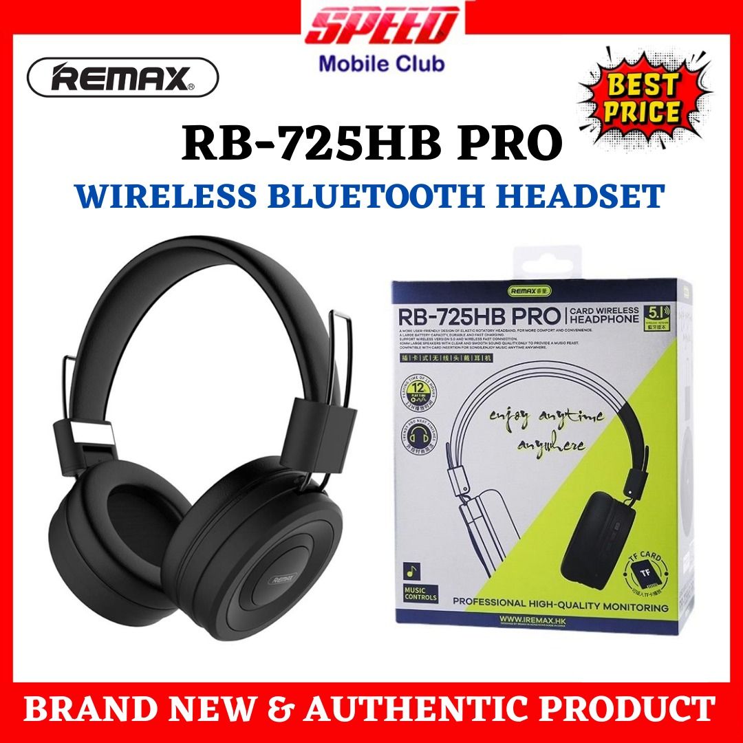 Remax RB-725HB Pro Wireless Headphone 3EQ Sound | Brand New With ...