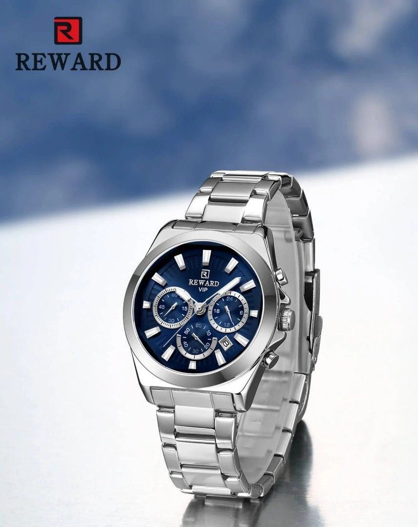 Men's silver discount stainless steel watches