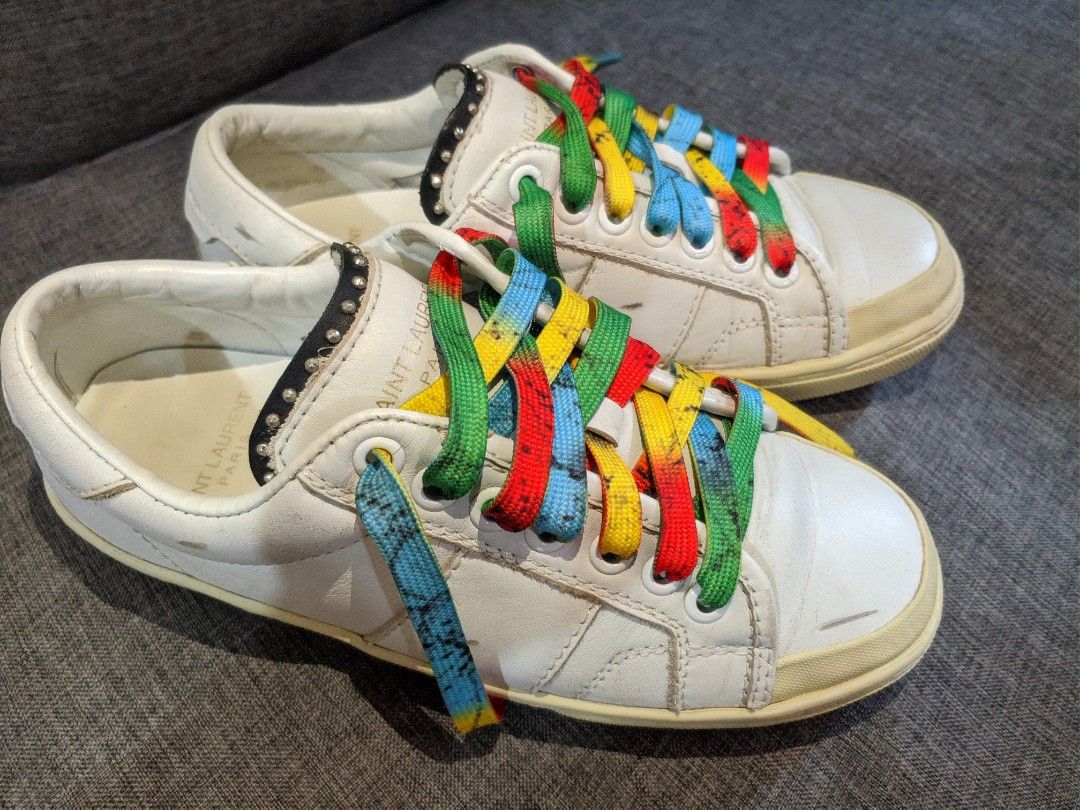 Saint laurent online rainbow sneakers