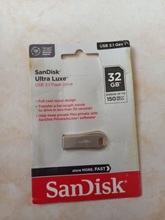 Sandisk ultra luxe usb 3.1 32gb flash driver 隨身碟 150mb/s