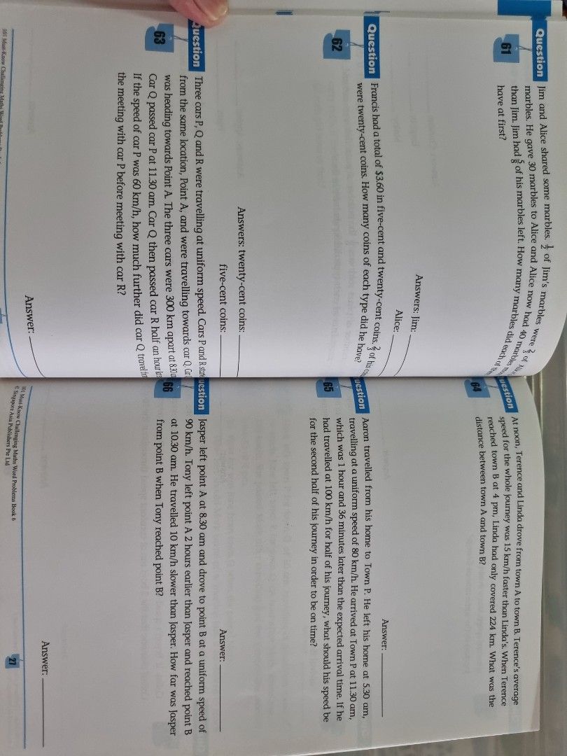 SAP education 101 must-know challenging maths word problems book 6 ...