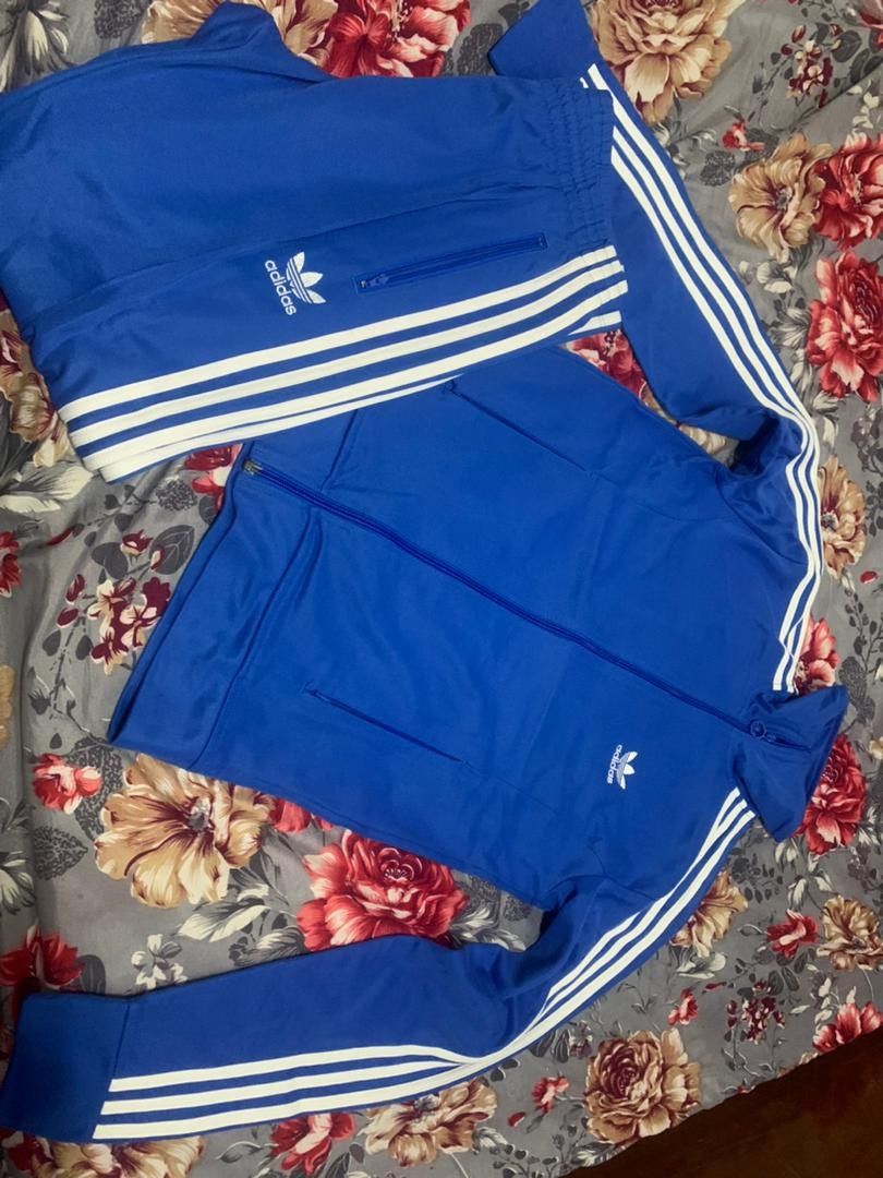 Set Blue Adidas Originals Tracksuit SST, Men's Fashion, Coats, Jackets