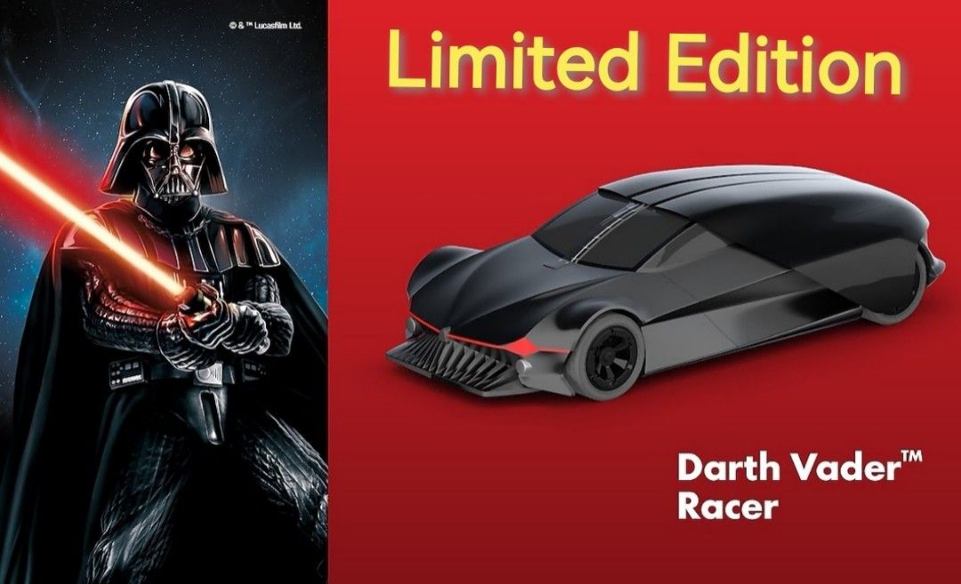 Shell Star Wars Racers Darth Vader Limited Edition with Free 