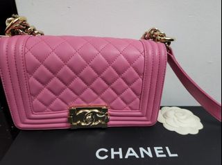 Chanel Boy Medium Ruthenium, Luxury, Bags & Wallets on Carousell