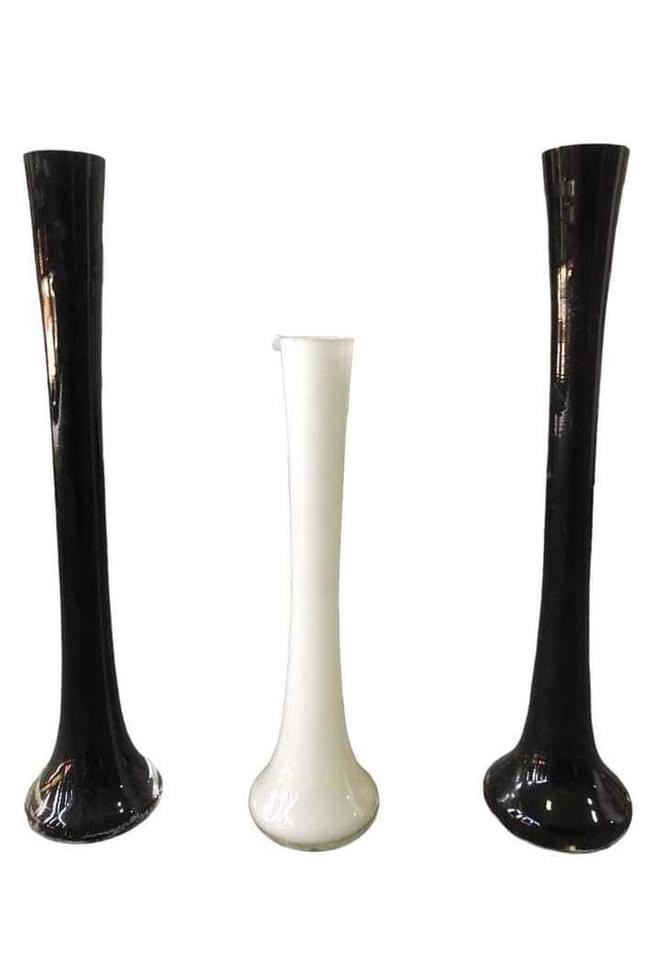 Smoked Bud Vases, 15 and 10 inches, Furniture & Home Living, Home Decor