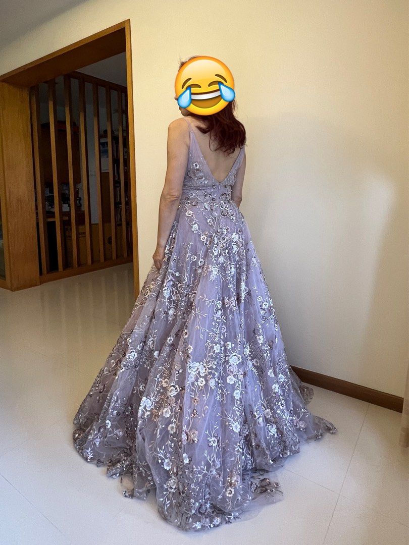 Purple new arrivals dinner gown