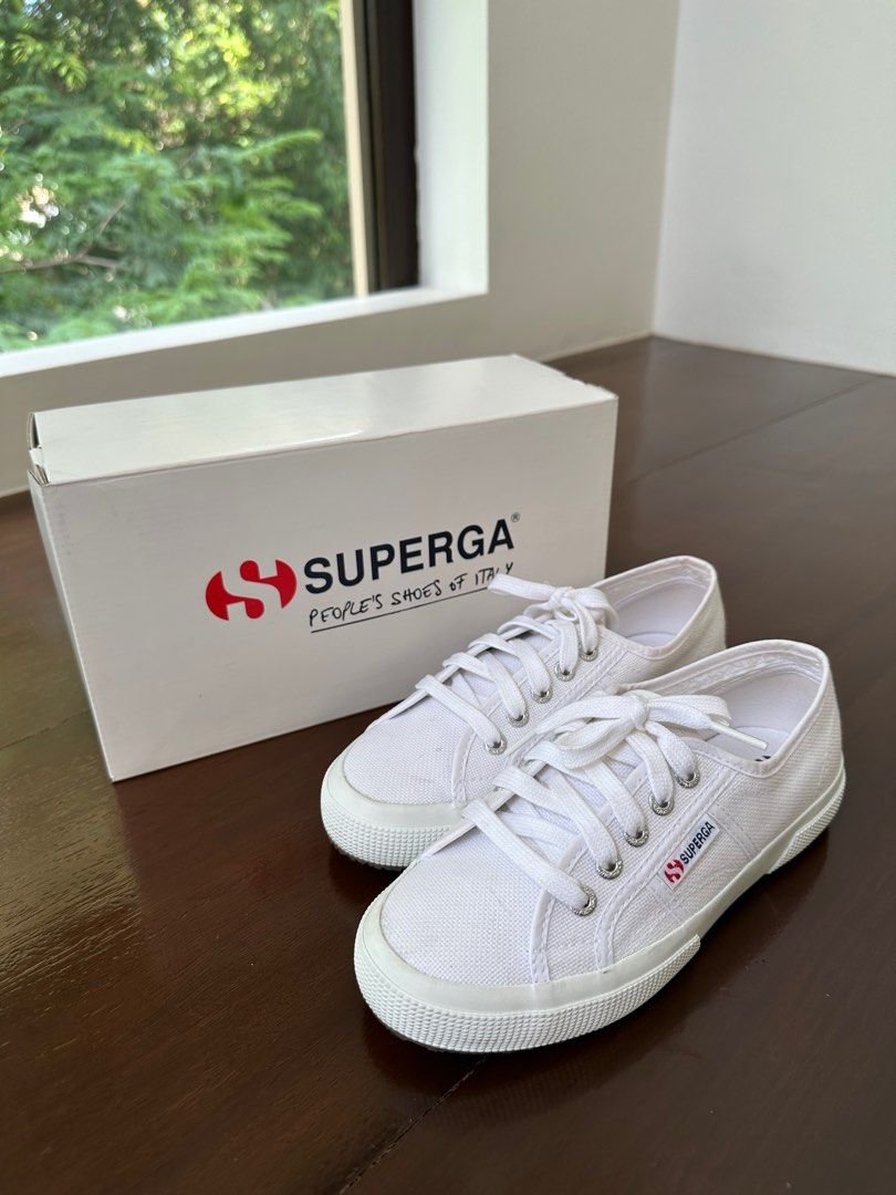 Superga White Sneakers Women s Fashion Footwear Sneakers on