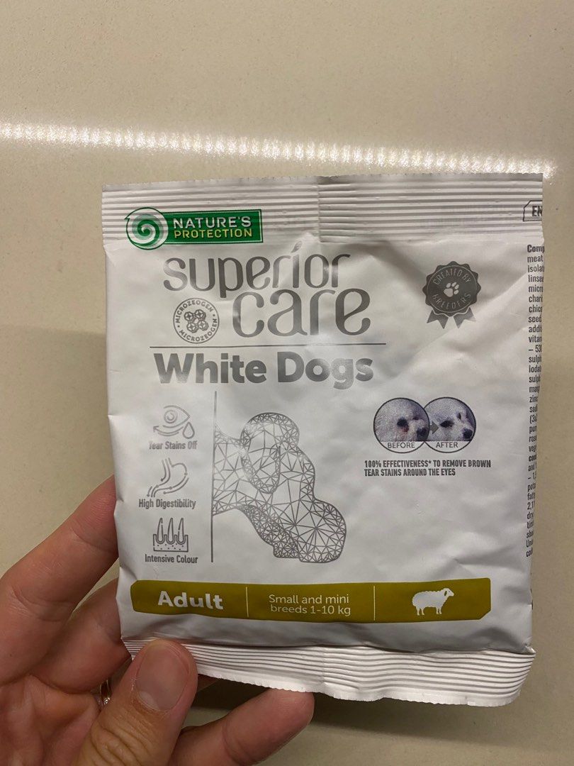 Superior care white dogs, Pet Supplies, Pet Food on Carousell