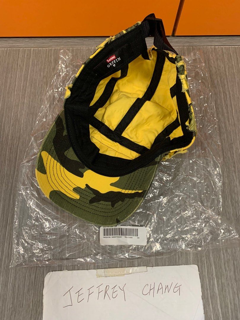 Supreme Griffin Camp Cap Yellow CamoSupreme Griffin Camp Cap