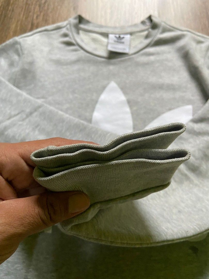 Sweatshirt adidas 3 foil big logo Fesyen Pria Pakaian Atasan