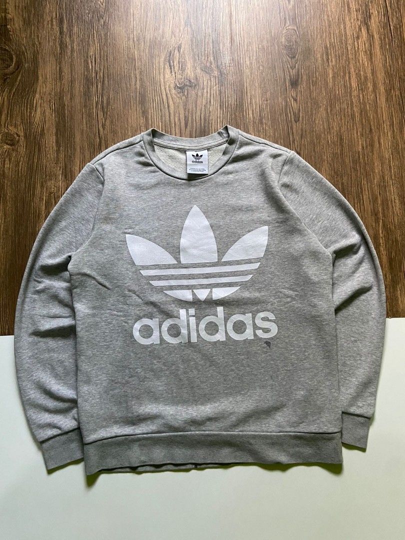 Sweatshirt adidas 3 foil big logo Fesyen Pria Pakaian Atasan