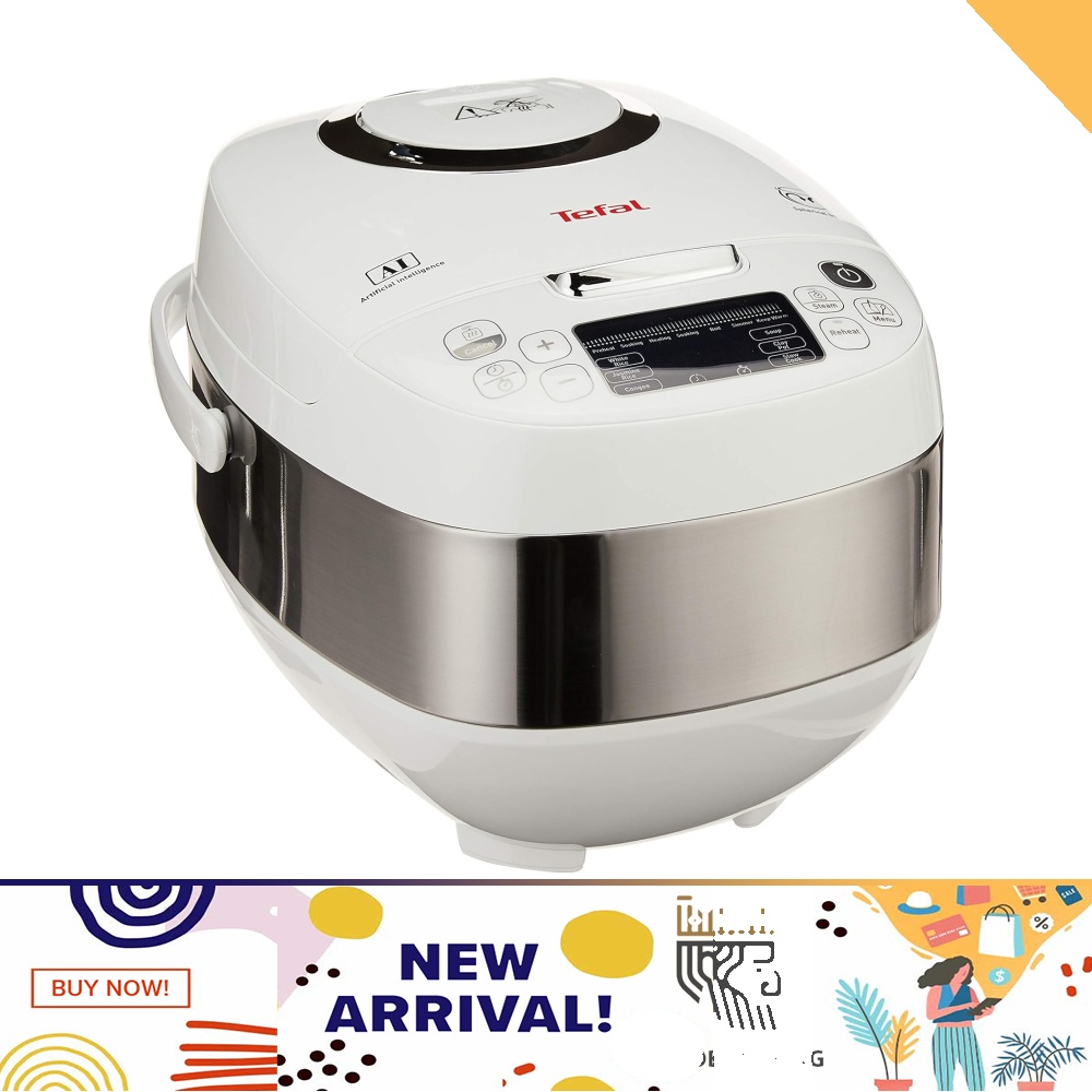 Tefal Delirice Compact Rice Cooker Fuzzy Logic w/Spherical 1L RK7501