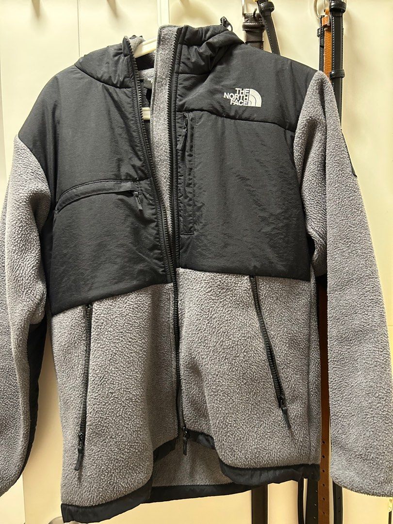 the north face na72052 Denali Hoodie grey M size mens 日版, 男裝